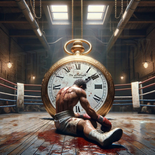 Time Is Undefeated-Abstract Action Art